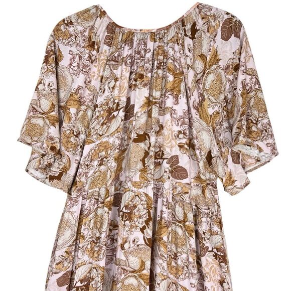 Hayden Sierra Floral Maxi Dress Sz 1X Boho Relaxed - Picture 9 of 14